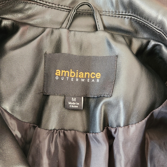 Black Leather Moto Jacket - Picture 2 of 4